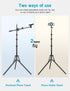 Nineigh 64" 25" 360 Overhead Tripod for iPhone, Phone Tripod Stand with Long Extendable Arm & Remote, Rotating Overhead