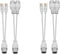 Ethernet PoE Splitter Combiner Adapter, BesCable Outdoor Waterproof RJ45 Converter Kit for IP Camera, 2 Sets