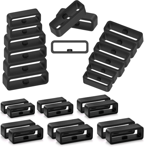Silicone Watch Band Loops Watch Strap Keeper Replacement Fastener Rings for Universal Watch
