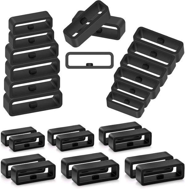 Silicone Watch Band Loops Watch Strap Keeper Replacement Fastener Rings for Universal Watch