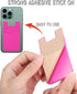 BIAJIYA Card Holder for Back of Phone, Silicone Wallet Sleeve Pocket Stick-on for All Smartphones