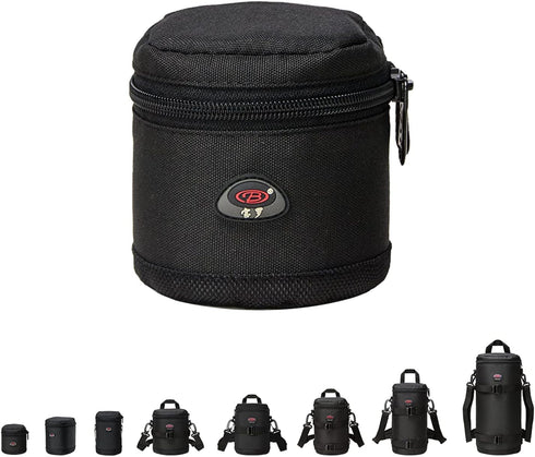 Camera Lens Case DSLR Bag Fits Canon EF 28mm f1.8, Nikon 35mm f1.8G, 50mm f1.8D, 50mm f1.4 and Other Lenses