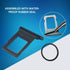 SIM Card Tray Replacement for iPhone 11 (Black) - Compatible with A2221, A2111, A2223 - Includes Eject Pin Tool