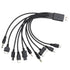 10 in 1 USB Multi Charger USB Cables for Mobile Phones USB Charging Cord 20CM/7.87in Universal USB to Multi Plug Cell Phone Charger Cable for Smartphone Charger Cable 7.87in Accessories