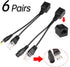 Passive PoE Injector and Splitter Kit with 5.5x2.1 mm DC Connector, RJ45 Power Over Ethernet