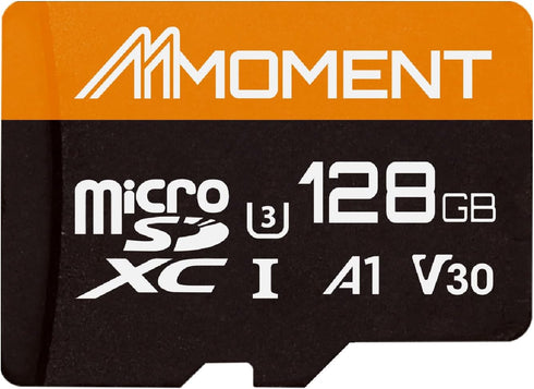 MMOMENT 128GB Micro SDXC Card, A1, UHS-I, U3, V30, Class10 Compatible, Read Speed