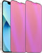 2 Pack Anti-Blue Privacy Tempered Glass for iPhone 13 Pro/13/14, Anti-Spy Screen Protector, 6.1 Inch - Colorful