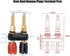 4Pcs Banana Jack Plugs Brass Long Threaded Binding Post Speaker Connectors Terminal 2 Way Dual 4mm Banana Plug Female Sockets for Speakers or Amplifiers