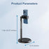 Cell Phone Stand for Recording, Height Adjustable Filming Phone Holder for Desk, 360 Degree Rotation Clamp Phone Stand,