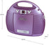 HANNLOMAX HX-327CD Portable CD Player with AM/FM Radio, Aux-in, AC/DC Dual Power Source (Purple)