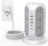 TESSAN Tower Power Strip with Individual Switches, Surge Protector with 12 Outlets, 5