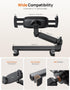 iPad Holder Car Headrest - 2024 Adjustable Tablet Mount for Car Backseat, Fits 4.7-11” Devices, Black