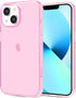 JJGoo Clear Pink Soft Shockproof Protective Slim Thin Phone Bumper Cover for iPhone 13, 6.1 inch 2021