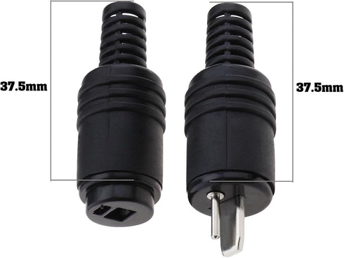 eMagTech 20PCS 2 Pin DIN Speaker Plug with Screw Terminals for HiFi Loudspeaker Devices, 10 Male & 10 Female