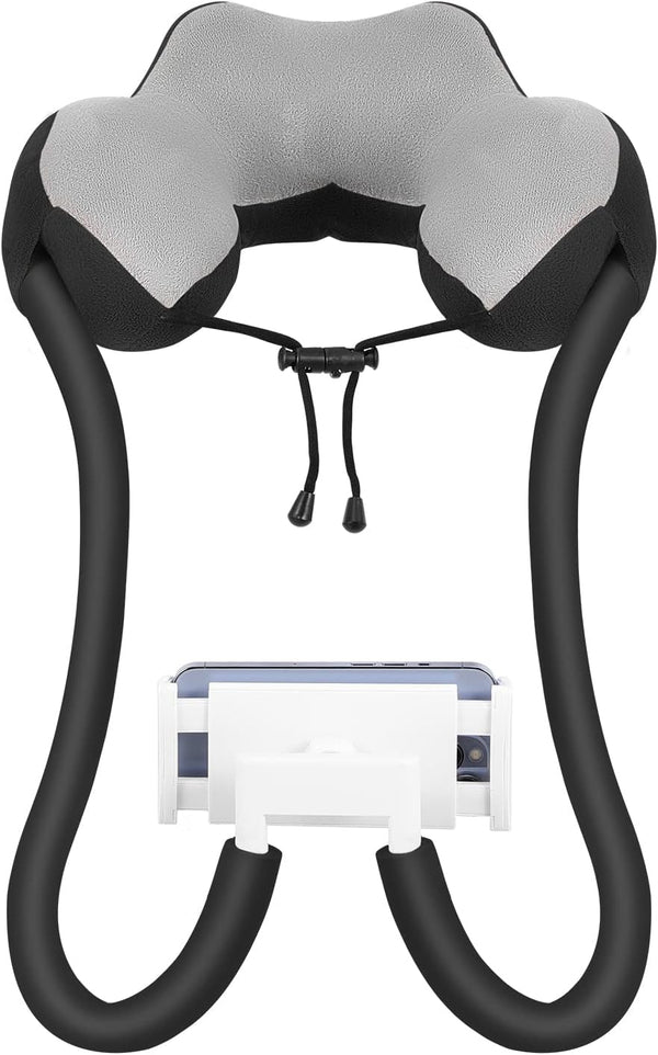 MoKo Neck Phone Holder, Lazy Gooseneck Phone Pillow Holder Bracket, 360° Rotate Phone Tablet Stand for 4"-11" Device,