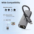 WALNEW USB-C 2.5gb Ethernet Adapter, USBC to RJ45 LAN Connector, 2.5 Gigabit Network Cable Converter for Various Devices