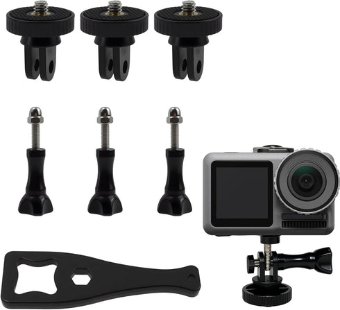 Dedoda 7 Pack 1/4"-20 Insta360 1/4 Aluminum Camera Tripod Adapter Conversion Adapter Mounts Compatible with Screw