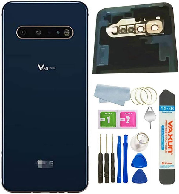 V60 ThinQ Back Glass Replacement for LG V60 ThinQ - All Models Back Glass Cover with Pre-Installed Tape