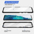 QUIETIP Compatible Case for Samsung Galaxy S20 FE, Magnetic Metal Clear Glass Case, Thin Body, Purple
