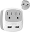 TESSAN European Travel Plug Adapter Converter, 2 USB, Type C Outlet Charger for US to Most of Europe