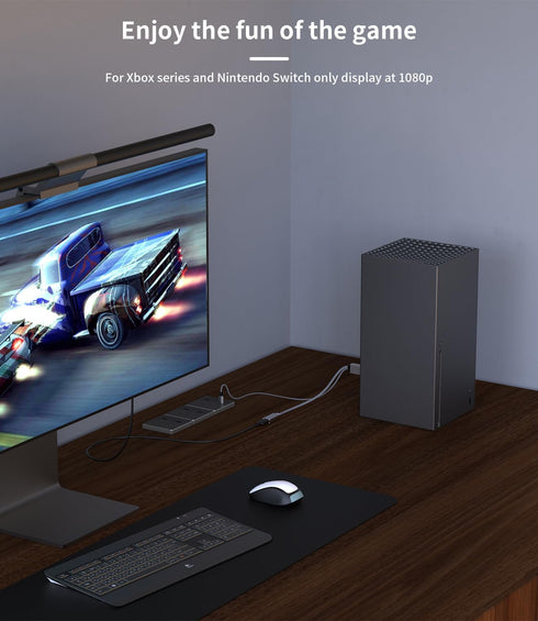 HDMI to Displayport Adapter, 4K@60Hz Active HDMI Male to DP Female Converter for PC, NVIDIA, AMD, PS4/5