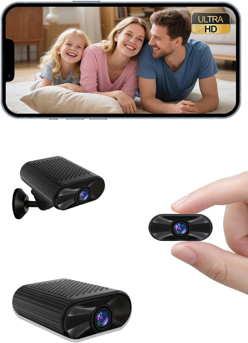 Bnhdons Mini Camera - 4K HD Wireless Small Camera - Tiny Indoor Security