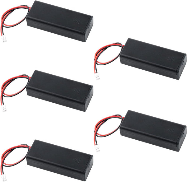 Battery Holder - 5 PCS 3V AAA Battery Case Cover with ON/Off Switch and Wire Leads for BBC Micro:bit Arduino