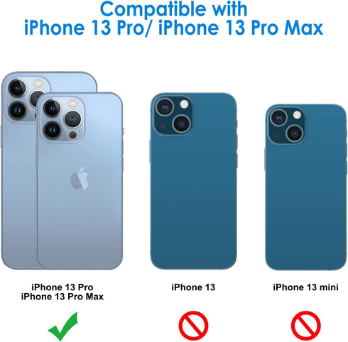 JETech Camera Lens Protector for iPhone 13 Pro Max 6.7-Inch and iPhone 13 Pro 6.1-Inch, 9H Tempered Glass, HD Clear, Anti-Scratch, Case Friendly, Does Not Affect Night Shots, 3-Pack