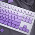 Gradient Purple Keycaps Set, 125 Keys Cherry Profile Dye Sub PBT for 60% 65% 95% Mechanical Keyboards