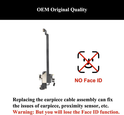 for iPhone XR Earpiece Speaker Replacement & Earspeaker Ear Piece Proximity Light Sensor Flex Cable with Repair Tools Compatible with iPhone XR 6.1 Inch by LOZOP