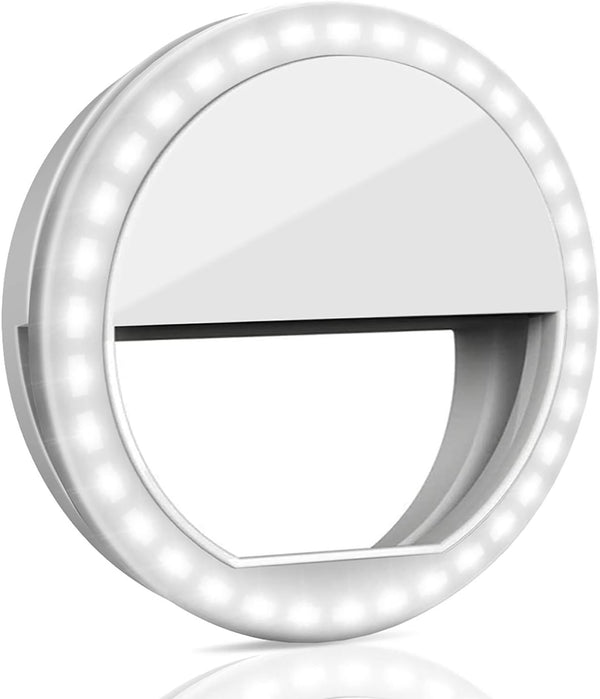 Selfie Ring Light, QIAYA Portable Clip Selfie Light with 36 LED for Smartphone Photography and Camera Video