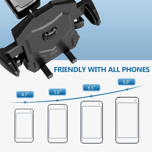 Universal Long Neck Phone Holder for Car, Compatible with iPhone Xs, XS Max, XR, 8, 7, S10, S9, LG and More