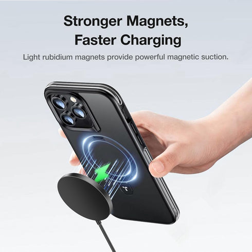 Magnetic Wireless Charger Compatible with MagSafe Charger/iPhone 15/15 Pro/15 Plus/15 Pro Max/14/14 Pro/14 Plus/14 Pro Max/13/13 Pro/13 Pro Max/12, Wireless Charging Pad, Mag Charger (Black)