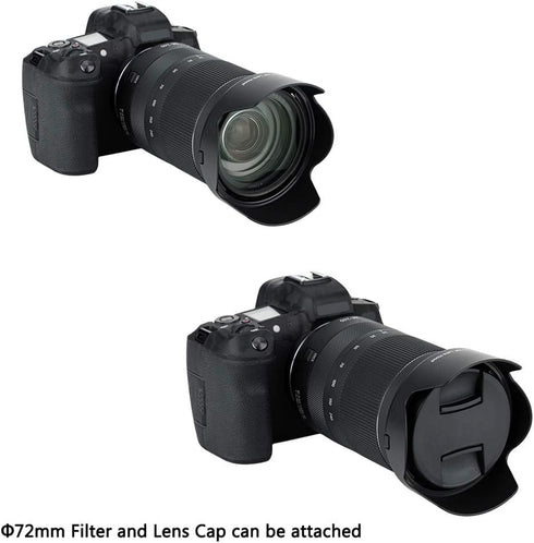 Lens Hood Shade for Canon RF 24-240mm f/4-6.3 IS USM Lens, Compatible with Canon EOS R6 R5 RP R and 72mm Filter