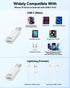 MoKo Lightning to USB C Male Adapter 4 Pack, Fast Charging Adapter for iPhone 15/16 Pro/Max, Galaxy S24, White
