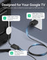 ELECTOP Ethernet Adapter for Chromecast: USB Type C to RJ45 Ethernet Network Adapter Compatible with Google TV