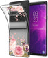 Slim Shockproof Clear TPU Case for Galaxy Note 9 - Flexible Phone Cover with Rose Flower Design