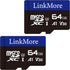 LinkMore XV13 64GB (2pack) MicroSD Memory Card, MicroSDXC A1 UHS-I U3 V30 Class