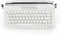 YUNZII Upgraded Wireless Keyboard, Retro Typewriter Style with Integrated Stand, USB-C/Bluetooth, Snow White
