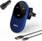 Magnetic Wireless Car Charger Compatible with iPhone 14/13/12 Series, Fast Charging Air Vent Phone Holder, Blue