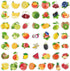 Fruits Stickers, 50 Pcs Waterproof Vinyl Decals for Water Bottles, Laptop, Refrigerator, Luggage, and Mobile Phone Décor