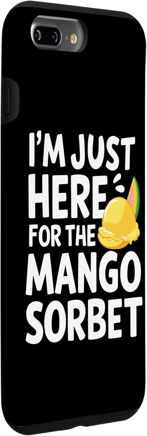 Mango Sweet Treats 7 Plus/8 I'm Just Here for The Mango Sorbet Island Fruit Dessert Shop Case for iPhone Plus
