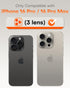 2 Pack 16 16 TOCOL for iPhone Pro Max Camera Lens Protector/iPhone Pro Camera Lens Protector Tempered Glass HD