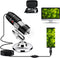 USB Microscope Camera 40X to 1000X, Cainda Digital Microscope with Metal Stand & Carrying Case (Black)