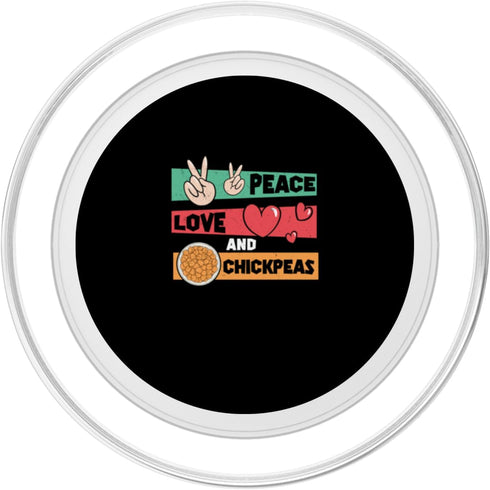 Purely Chickpea Pulse Peace Love Awesome Chickpeas For Chickpea Farming Enthusiast PopSockets MagSafe PopGrip