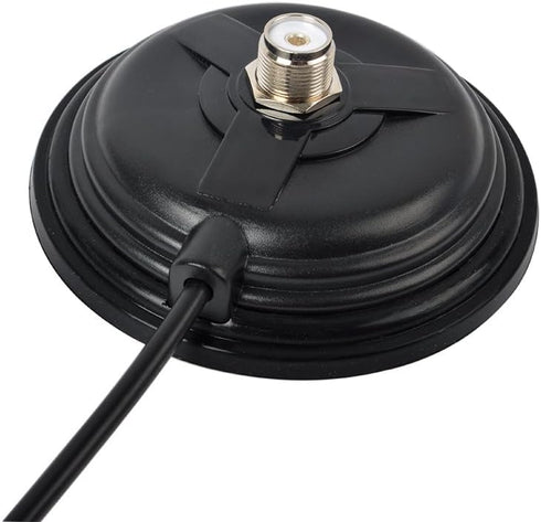 HYS TC-110M CB/VHF/UHF/HF Ham Radio Antenna Magnet Mount, SO-239 Connection with 5M RG58 Coaxial Cable