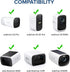 2Pack Wall Mount Compatible with eufyCam 2C/2C Pro, 2/2 Pro, 3C/S300, 3/S330, also for SoloCam S220/C210, Adjustable Camera Mount Brackets for Eufy Camera Indoor/Outdoor - White