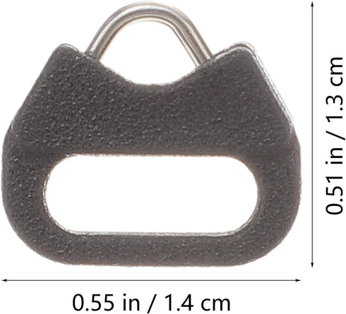 4 Sets Metal Triangle Split Ring Hooks for Camera Straps with Brackets, Heavy-Duty Triangle Ring Hooks for Mirrorless