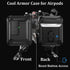 Olytop Rugged Case for AirPods 2nd 1st Generation with Cleaner Kit, Shockproof Hard Cover Skin with Keychain for Apple