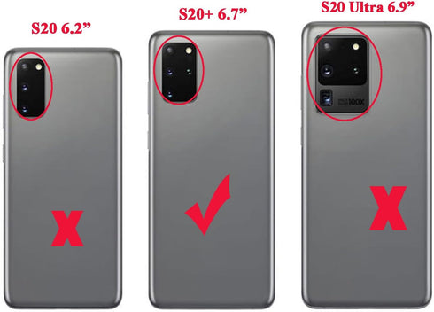 Ubrokeifixit Galaxy S20+, S20 Plus Rear Back Glass Cover Replacement for Samsung Galaxy S20+ G985 6.7" (Gray + Camera
